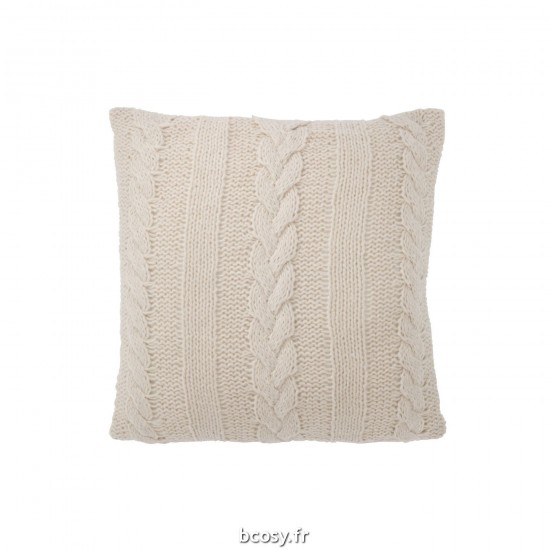 J Line Coussin Twist Poly Beige JLine 38816 by Jolipa 38816.