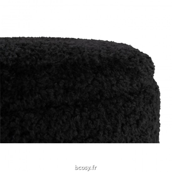 Jolipa Pouf Rangement Teddy Poly Noir.