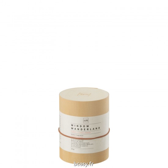 J-Line J Line bougies parfumées Jolipa Bougie Parfume Rond Window Wanderland Cire Transparent Large 66 Heures.
