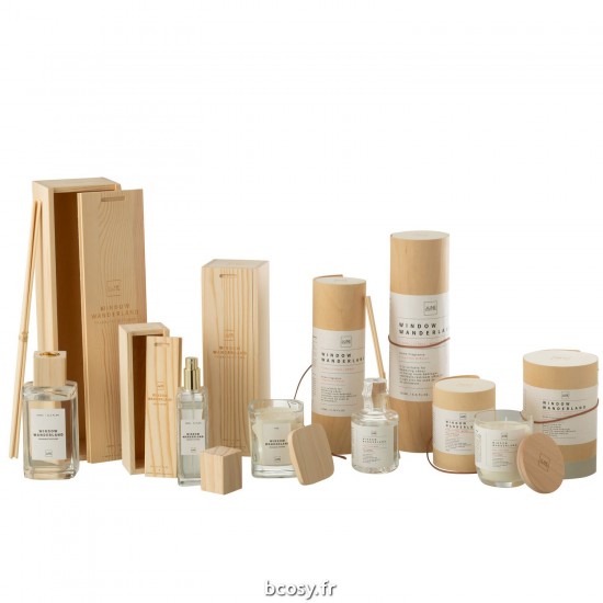 J-Line J Line diffuseurs de parfums Jolipa Diffuseur Rond Window Wanderland Transparent Large.