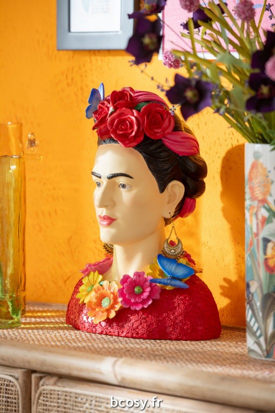 J-Line J Line bustes Buste Frida Kahlo Polyresine Large.