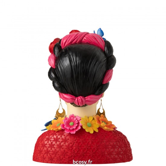 J-Line J Line bustes Jolipa Buste Frida Kahlo Polyresine Large.