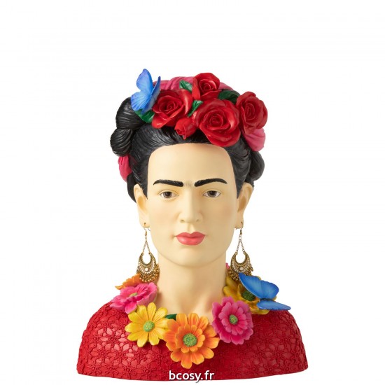 J Line Buste Frida Kahlo Polyresine Large JLine 40546 by Jolipa 40546.
