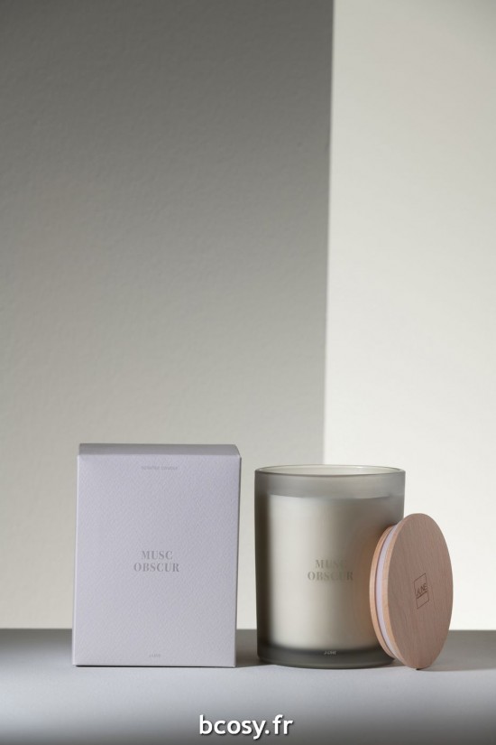 J-Line J Line bougies parfumées Bougie Senteur Accords Essentiels Musc Obscur 52H.