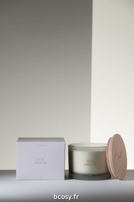 J-Line J Line bougies parfumées Bougie Senteur Accords Essentiels Musc Obscur 28H.