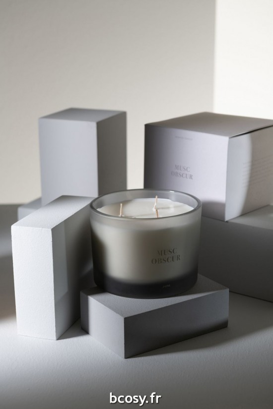 Jolipa Bougie Senteur Accords Essentiels Musc Obscur 28H.