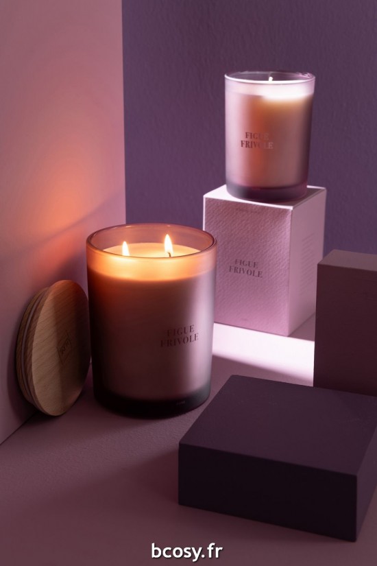 Jolipa Bougie Senteur Accords Essentiels Figue Frivole 52H.