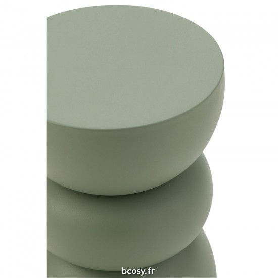 J-Line J Line tables d appoint bouts de canapé Jolipa Table Gigogne Lise En Fer Verte.