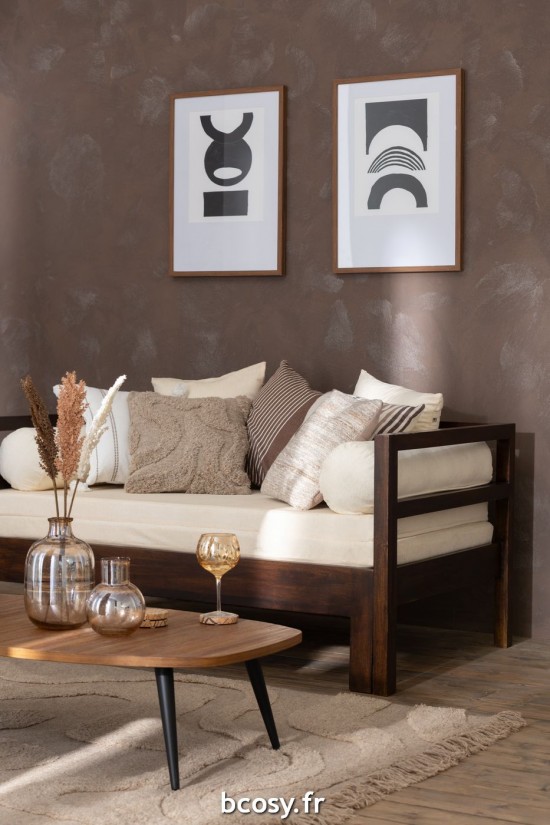 J-Line J Line tables de salon basse Table Basse Rectangulaire Teck Recycle Naturel.