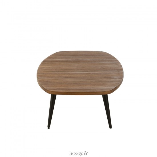 J-Line J Line tables de salon basse Jolipa Table Basse Rectangulaire Teck Recycle Naturel.
