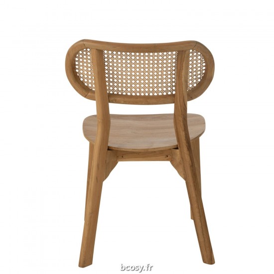 Jolipa Chaise Cacahuete Teck Naturel.