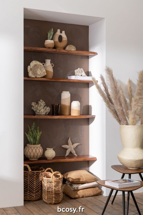 Jolipa Pot Archaique Papier Mache Naturel Large.