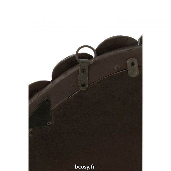 J-Line J Line Miroir mural Miroirs murals Jolipa Miroir Boules Bois Noir.