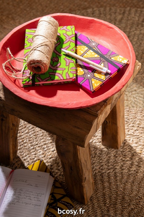 Jolipa Set 3 Plats Papier Mache Rouge.