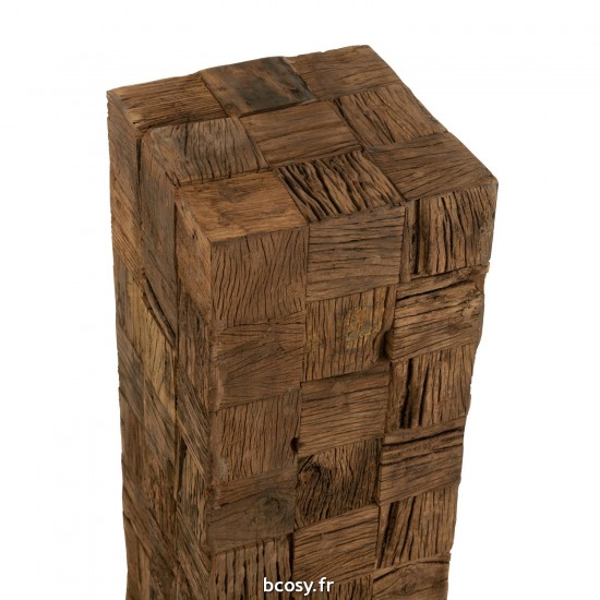 J-Line J Line sets de socles piédestals Jolipa Socle Bois Naturel Medium.