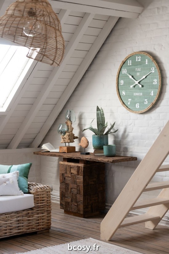 J-Line Console Woody Legno Naturale.