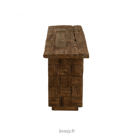 J-Line J Line tables de drapier murales Jolipa Console Woody Bois Naturel.