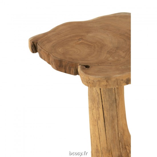 J-Line J Line tables d appoint bouts de canapé Jolipa Table Racine Teck Naturel Small.