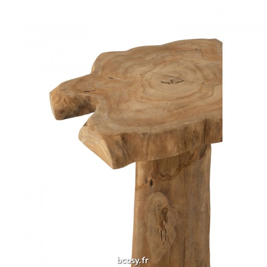 J-Line J Line tables d appoint bouts de canapé Jolipa Table Racine Teck Naturel Large.