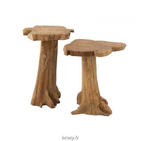 Jolipa Table Racine Teck Naturel Large.