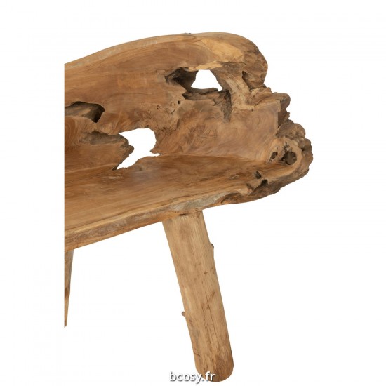 J-Line J Line chaises lounges Banc Racine Teck Naturel.