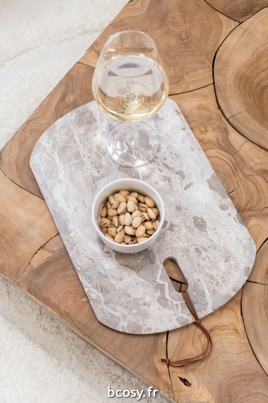 J-Line J Line tables de salon basse Table De Salon Boite Puzzle Teck Naturel.