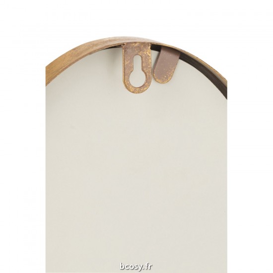 J-Line J Line Miroir mural Miroirs murals Jolipa Miroir Abstrait Mdf Verre Or Small.