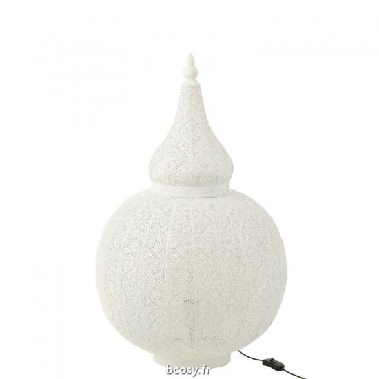 J Line Lampe Aladin Metal Blanc Large JLine 40898 by Jolipa 40898.
