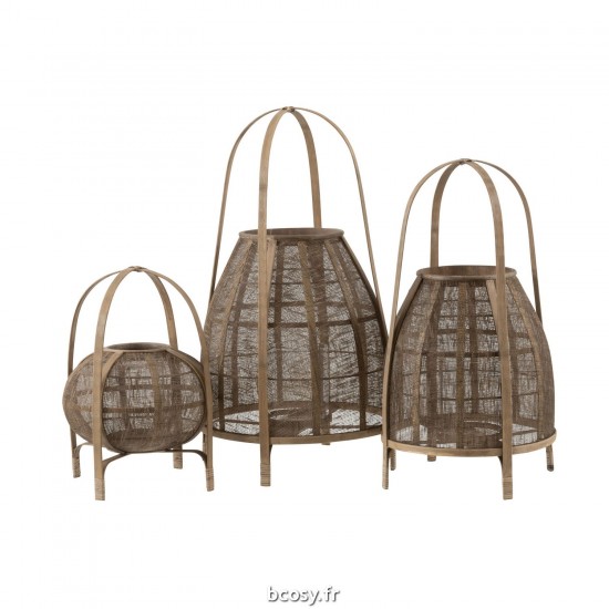 Jolipa Lanterne Hood Bambou Naturel Large.