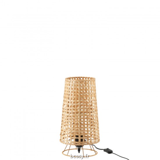 J Line Lampe De Table Lena Rotin Naturel JLine 40907 by Jolipa 40907.