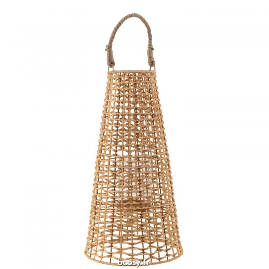 Jolipa Lanterne Anais Rotin Naturel Large.