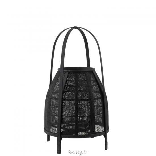 J Line Lanterne Hood Bambou Noir Medium JLine 40912 by Jolipa 40912.