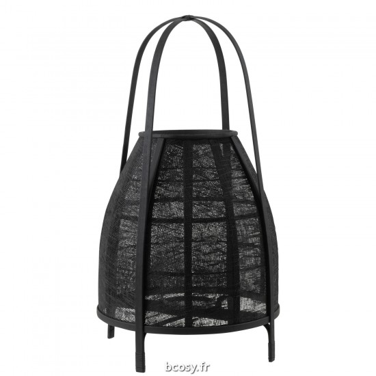 J Line Lanterne Hood Bambou Noir Large JLine 40913 by Jolipa 40913.