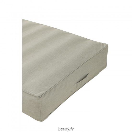 J-Line J Line coussins de siège Matelas Helene Polypropylène Gris.