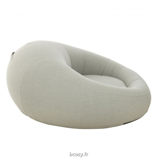 J-Line J Line poufs Jolipa Matelas Donut Polypropylène Gris.