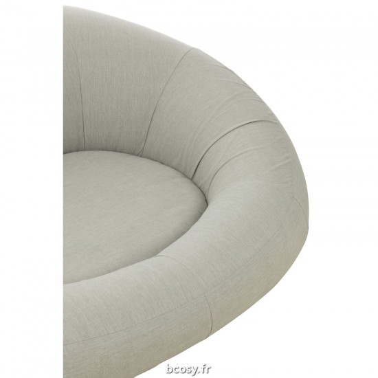 J-Line J Line poufs Matelas Donut Polypropylène Gris.
