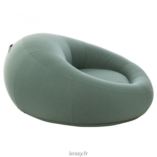 J-Line J Line poufs Jolipa Matelas Donut Polypropylène Vert.