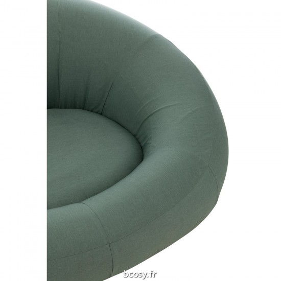 J-Line J Line poufs Matelas Donut Polypropylène Vert.
