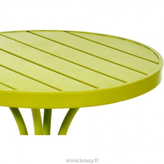 J-Line J Line paniers de rangement Jolipa Set De 2 Panier Rond Bande Jute Naturel Vert Xs S.