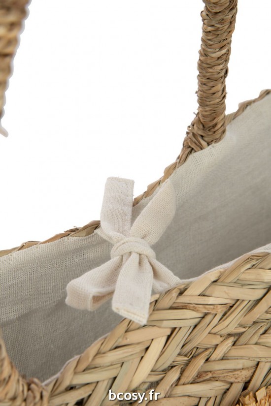 J-Line J Line sac fourre tout sacs fourre tout Jolipa Sac De Plage Tournesols Coquillages Jonc De Mer Nat.