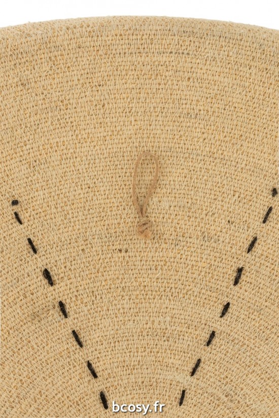 J-Line J Line Bols de décoration Bol de décoration Jolipa Plateau Deco Murale Etoile Pointilles Lignes Jonc De Mer Naturel No.