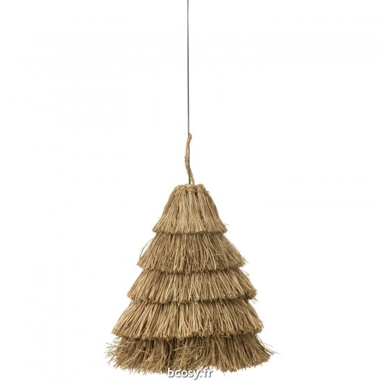 J Line Lampe Suspendue 5 Couches Jonc De Mer Naturel JLine 41950 by Jolipa 41950.