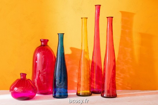 Jolipa Vase Noah Verre Rouge Medium.