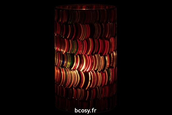 J-Line J Line lanternes photophores Jolipa Photophore Mosaic Courbe Verre Mix Large.