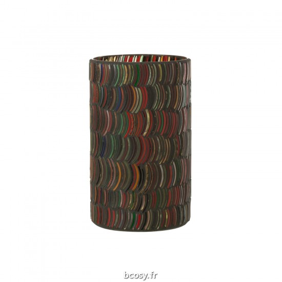 J Line Photophore Mosaic Courbe Verre Mix Large JLine 42289 by Jolipa 42289.