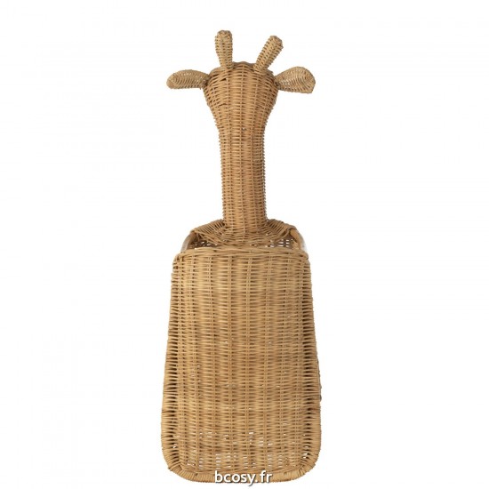 Jolipa Panier Girafe Rotin Naturel.