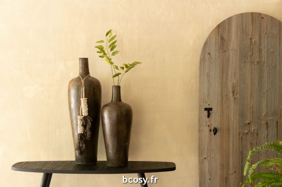 Jolipa Vase Victor Ciment Brun Medium.