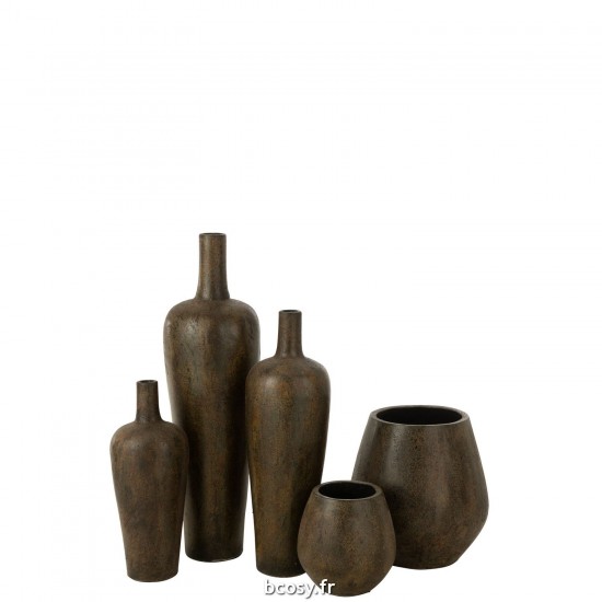 J-Line J Line Grands vases Grand vase Vases hauts Vase haut. Jolipa Vase Victor Ciment Brun Large.