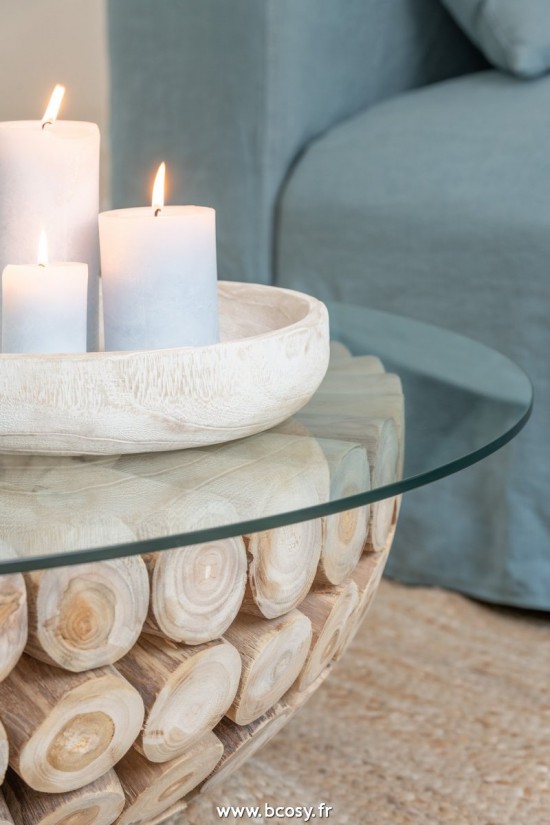 Jolipa Bougie Cylindrique Bleu Clair M 42H.