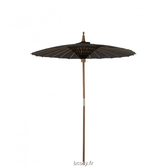J Line Parasol Lorie Bois Coton Noir JLine 42363 by Jolipa 42363.